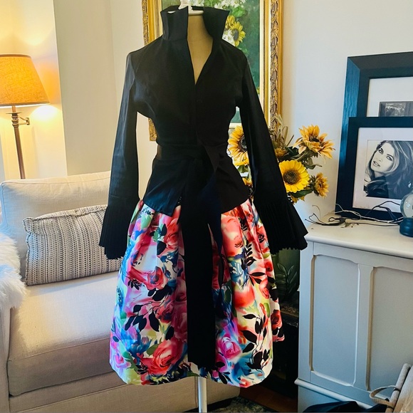 🎉New Gracia Multicolor Floral A-Line Skirt - Picture 9 of 11